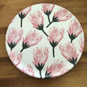 Opalhouse 14" Melamine Pink Cactus Flower Serving Tray Indoor Outdoor Boho